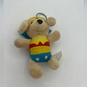 Wonder Woman Dog Six Flags Theme Park Exclusive Retro Keychain Key Chain
